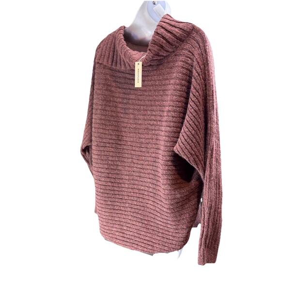 MAX STUDIO Rose Sweater Dolman Sleeves Women’s Size Small Split Cowl NWT - Picture 4 of 10